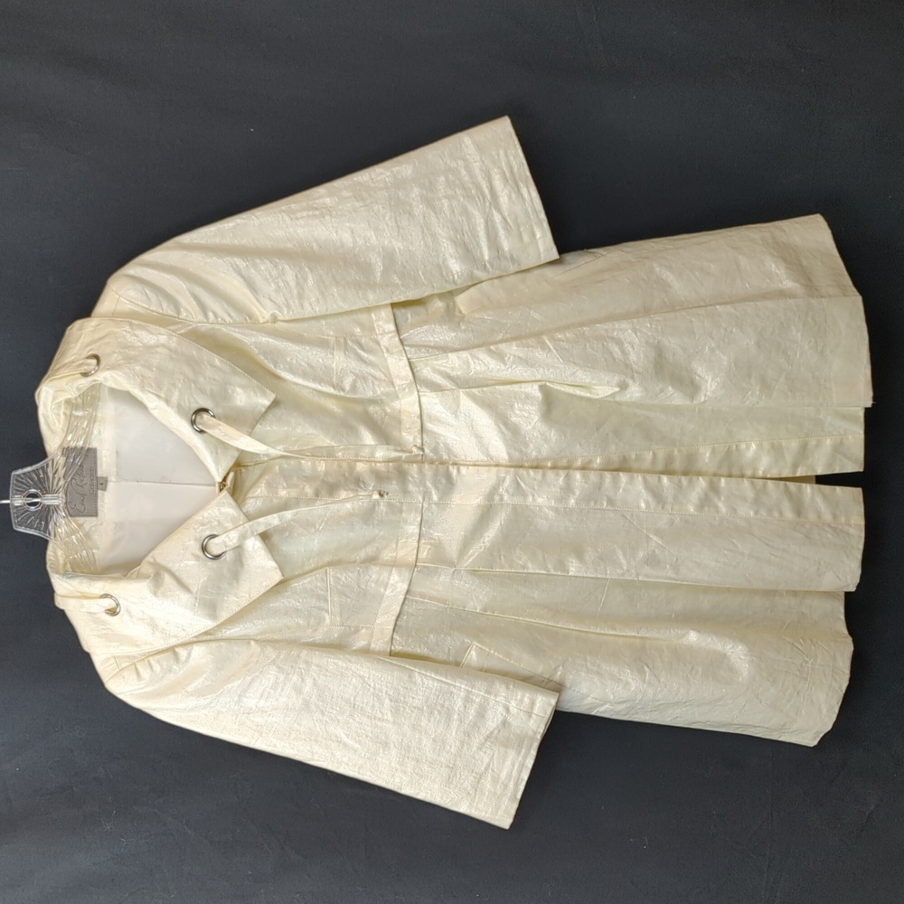 EMIL RUTENBERG COLLECTION LINEN RAIN JACKET WITH POLYURETHANE COATING